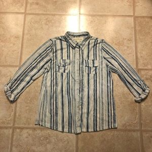 Striped Button Down Shirt